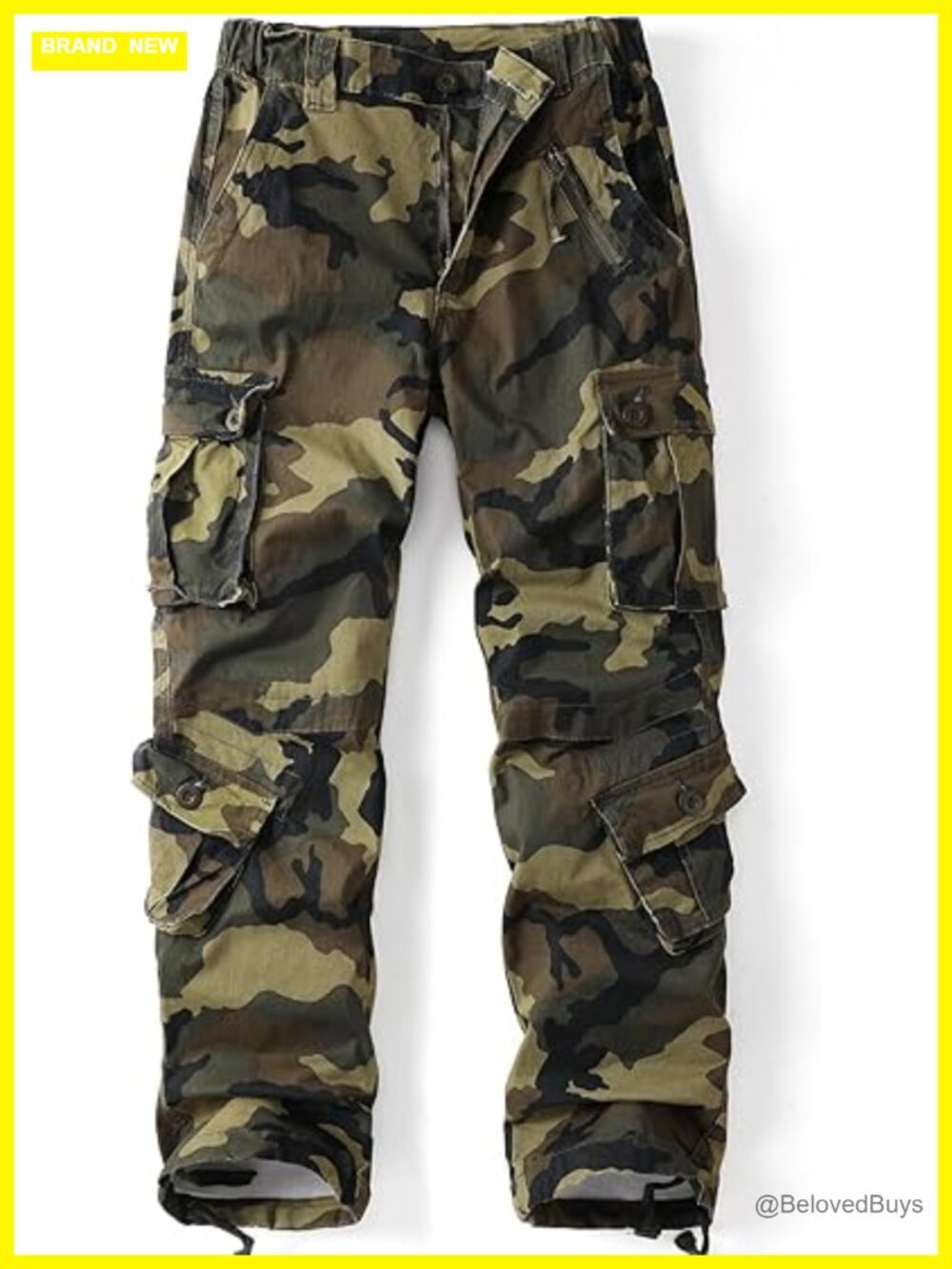 Women's Cargo Pants 8 Pockets Ripstop Cotton Combat Trousers Outdoor Work